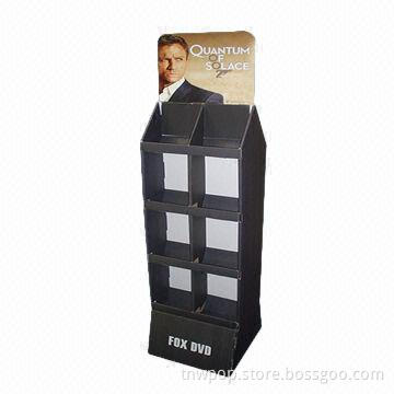 Point of Sale 16 Cells Cardboard Display Stand, Can Show Different Items Together, Strong